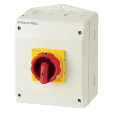 Socomec, 4P 2 Position Manual Cam Transfer Switch, 690V (Volts), 25A, Handle Actuator - 43214C02 product image