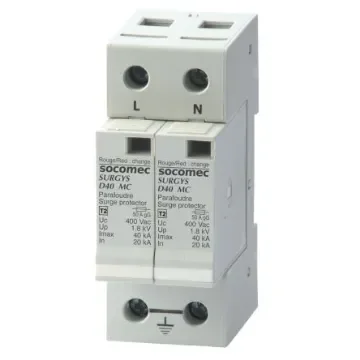 Socomec 1, 3 Phase Surge Arrester, 80kA, 1.8kV, DIN Rail Mount - 49821422 product image