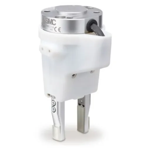 SMC 2 Finger Double Action Pneumatic Gripper, JMHZ2-16D-X7400B-TM, Parallel Gripping Type product image