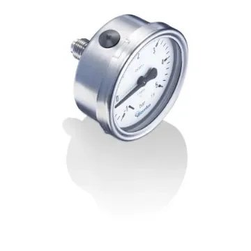 Bourdon G 1/4 Analogue Pressure Gauge 6bar Back Entry 63mm Outside Diameter - MEX3-F20.B20 product image