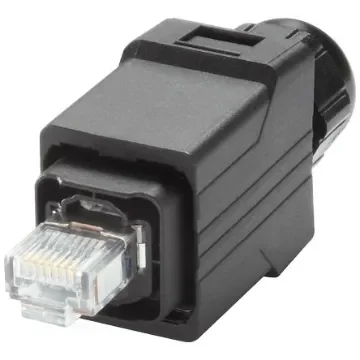 Siemens Plug Ethernet Connector, Cable Mount, Cat5 Straight 2 x 2 Port 4 -Way - 6GK19011BB106AA0 product image