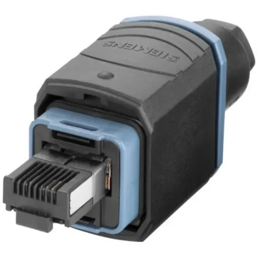 Siemens Plug Ethernet Connector, Cable Mount, Cat5 Straight 2 x 2 Port 4 -Way - 6GK19011BB206AA0 product image