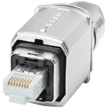 Siemens Plug Ethernet Connector, Cable Mount, Cat6a Straight 4 x 2 Port 8 -Way - 6GK19011BB216AA0 product image