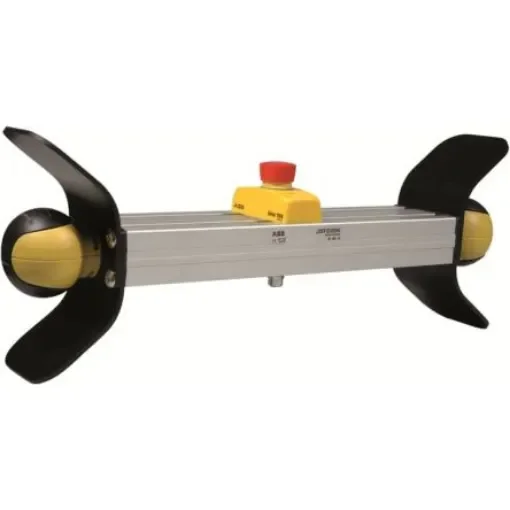 ABB 1 Button Safety Two Hand Control Switch, Black, Yellow, JSTD25 Series - 2TLA020007R6900 product image