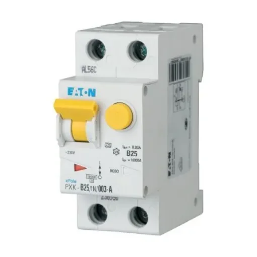 RCBO, 25A Current Rating, 1P + N Poles, 300mA Trip Sensitivity, Type C, xPole Range - 193554 PXK-C25/1N/03-F product image