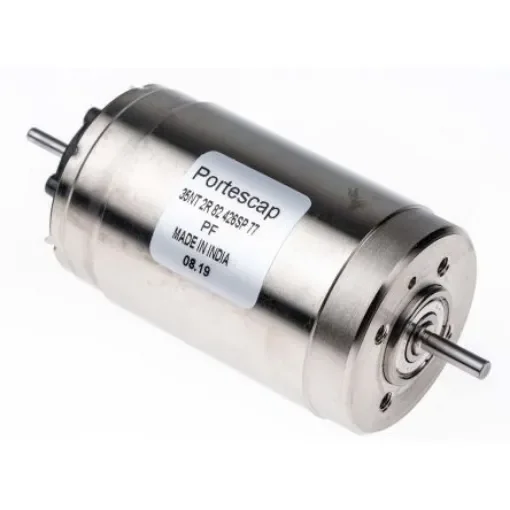 Portescap Brushed DC Motor, 102 W, 32 V, 115 mNm, 5900 rpm, 3mm Shaft Diameter - 35NT2R 82 426SP.77 product image