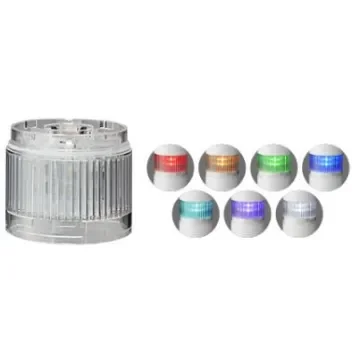 Patlite LR6 Series Blue, Green, Light Blue, Purple, Red, White, Yellow Multiple Effect Light Module for Use with LR6 - LR6-E-MZ product image