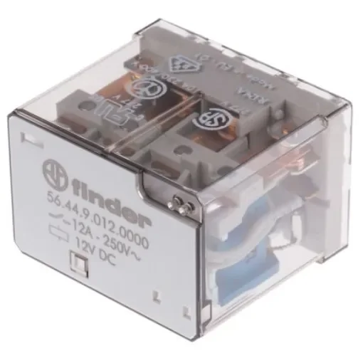 Finder PCB Mount Power Relay, 12V dc Coil, 12A Switching Current, 4PDT - 56.44.9.012.0000 product image