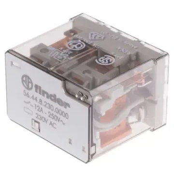 Finder PCB Mount Power Relay, 230V ac Coil, 12A Switching Current, 4PDT - 56.44.8.230.0000 product image