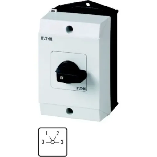 1P 4 Position 60° Rotary Cam Switch, 690V ac, 32A, Toggle Actuator - 222855 T3-2-95/I2 product image