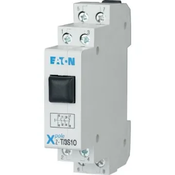 Z-T Series Push Button Switch, DIN Rail, 4 NO, 400V, IP40 - 248328 Z-T/4S-G product image