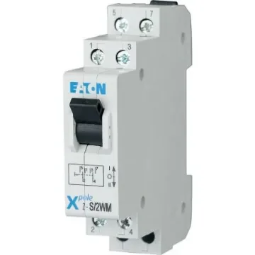 2 Pole DIN Rail Changeover Switch - 20A Maximum Current, IP40 - 248348 Z-S/2WTN product image