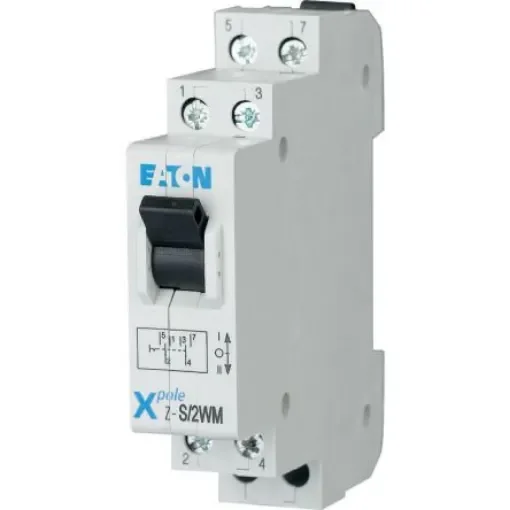 2 Pole DIN Rail Changeover Switch - 20A Maximum Current, IP40 - 248348 Z-S/2WTN product image