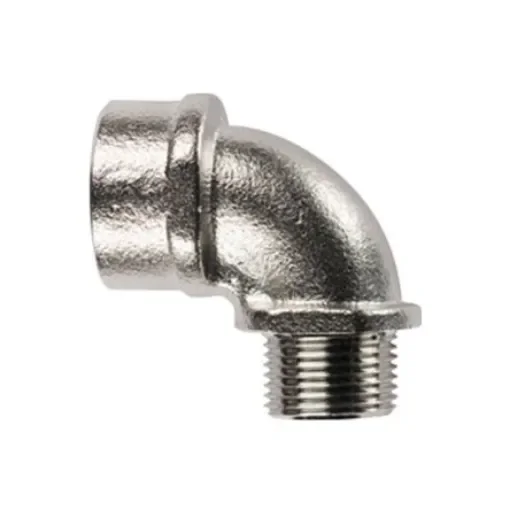 Flexicon, Cable Conduit Fitting, 40mm Nominal Size, M40, Brass, Grey - BM90-40M product image