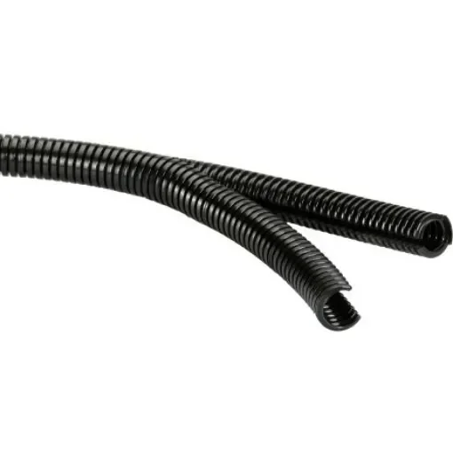 Flexicon Parallel Corrugated Conduit, 21mm Nominal Diameter, Nylon 6, Black - FPADS-CP21BX5 product image