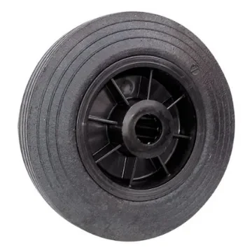 Guitel Hervieu Black Rubber Abrasion Resistant Trolley Wheel, 250kg - 1820125 product image