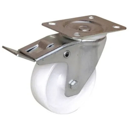 Guitel Hervieu Braked Swivel Castor Wheel, 125kg Capacity, 125mm Wheel - 21701015 product image