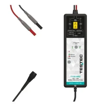 Testec TT-SX 9000 Series TT-SX 9002 Oscilloscope Probe, Differential Type, 30MHz, 1:20, 1:200, BNC Connector product image