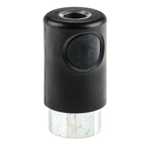 Staubli ? Fluid Connectors Polyamide Female Safety Quick Connect Coupling, G 1/4 Female Threaded - ERS 06.1101 product image