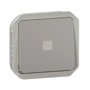 Legrand Grey Push Button Light Switch, 1 Way - 069504L product image