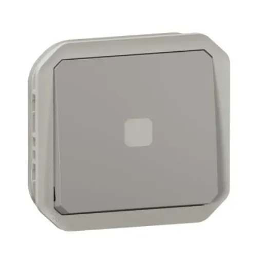 Legrand Grey Push Button Light Switch, 1 Way - 069504L product image