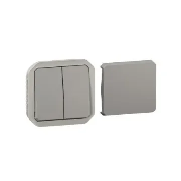 Legrand Grey Push Button Light Switch, 1 Way - 069506L product image