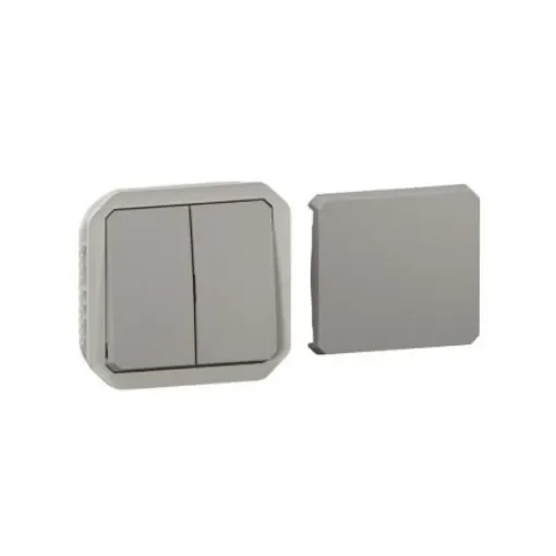 Legrand Grey Push Button Light Switch, 1 Way - 069506L product image