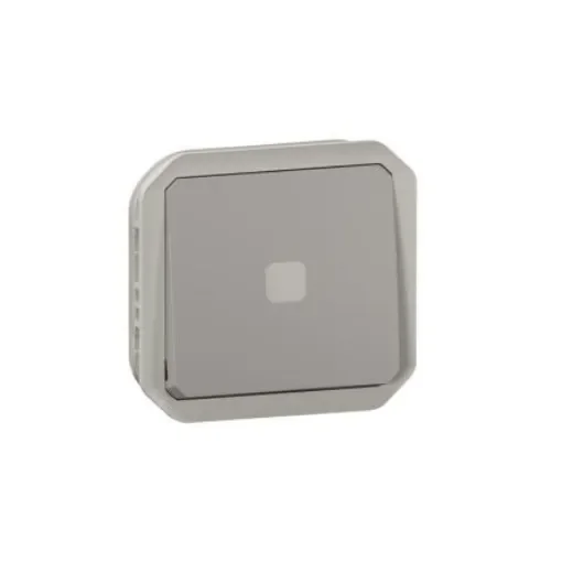 Legrand Grey Push Button Light Switch, 1 Way - 069515L product image