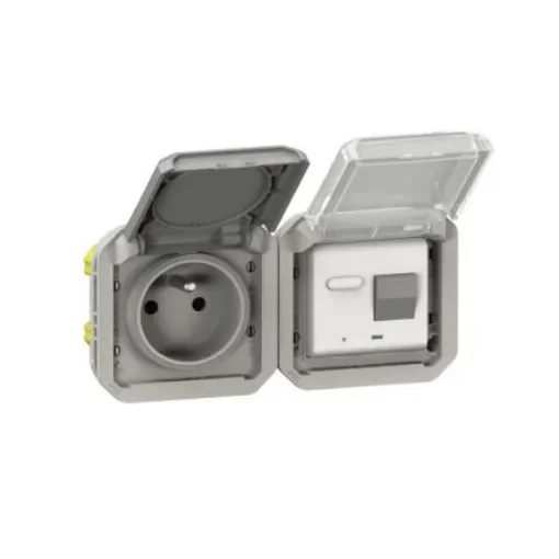 Legrand Grey Push Button Light Switch, 1 Way - 069567L product image