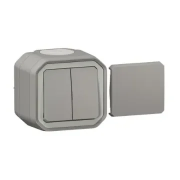 Legrand Grey Push Button Light Switch, 1 Way - 069719L product image