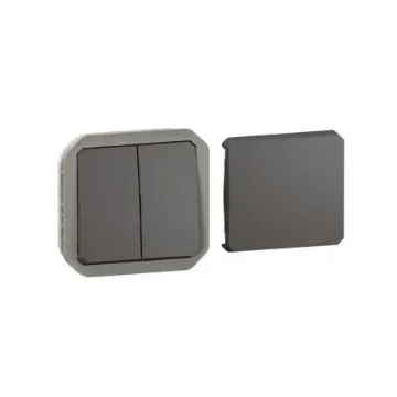 Legrand Grey Push Button Light Switch, 1 Way - 069800L product image