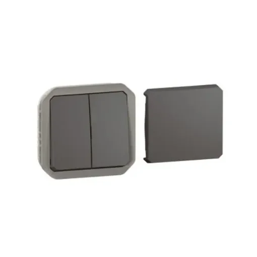 Legrand Grey Push Button Light Switch, 1 Way - 069800L product image