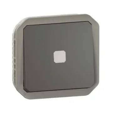 Legrand Grey Push Button Light Switch, 1 Way - 069804L product image