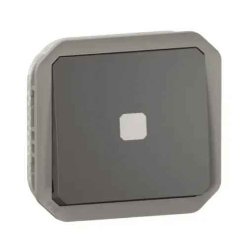 Legrand Grey Push Button Light Switch, 1 Way - 069804L product image