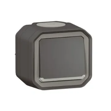 Legrand Grey Push Button Light Switch, 1 Way - 070029 product image