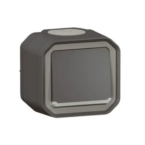 Legrand Grey Push Button Light Switch, 1 Way - 070029 product image