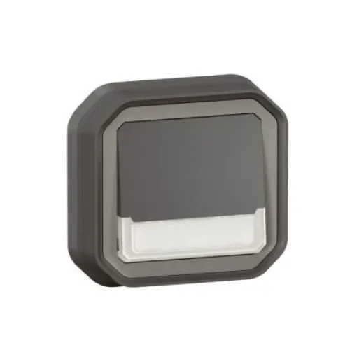 Legrand Grey Push Button Light Switch, 1 Way - 070039 product image