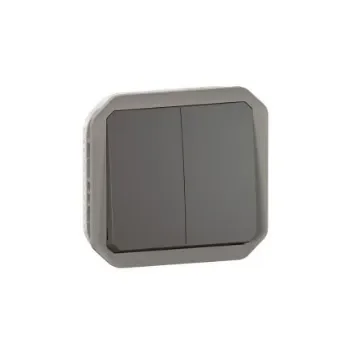 Legrand Grey Push Button Light Switch, 1 Way - 070048 product image