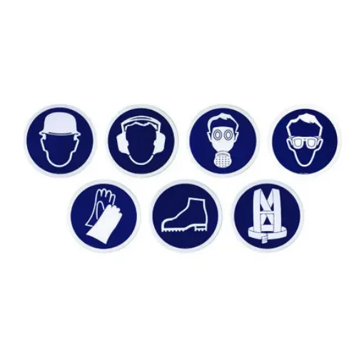 Penta Plastic Mandatory Head Protection Sign, 300mm - S8701 product image