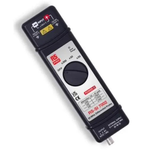 RS PRO Oscilloscope Probe, Differential Type, 25MHz, 1:20, 1:50, 1:200, BNC Connector - 2539783 product image