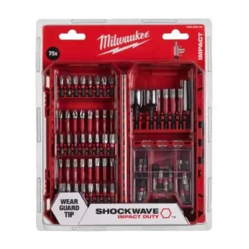 Milwaukee Screwdriver Bit Set 75 Pieces, Hexagon, Square - 4932492008 product image