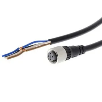 Omron Straight Female M12 to Unterminated Sensor Actuator Cable, 2m - XS2F-E421-D80-E product image
