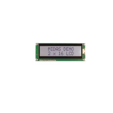 Midas MC21609AB6W-FPTLW3.3-V2 LCD LCD Display, 2 Rows by 16 Characters product image