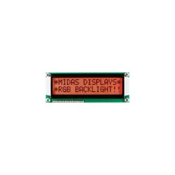 Midas MD21609A6W-FPTLRGB LCD LCD Display, 2 Rows by 16 Characters product image
