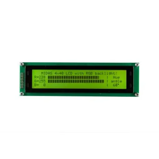 Midas MD44005A6W-FPTLRGB LCD LCD Display, 4 Rows by 20 Characters product image