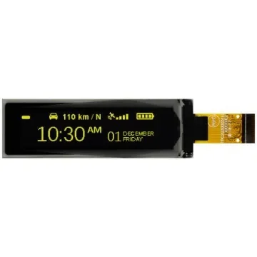 Midas 2.08in Yellow Passive matrix OLED Display 256 x 64pixels COT I2C, Parallel, SPI Interface - MDOT256064G1V-YM product image