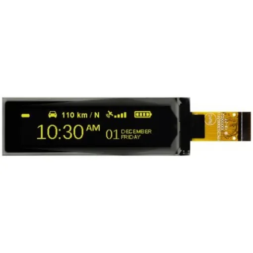 Midas 2.08in Yellow Passive matrix OLED Display 256 x 64pixels COT I2C, Parallel, SPI Interface - MDOT256064G1V-YM product image