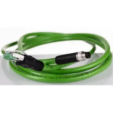 Phoenix ContactNBC-M, 2m Cat5, Green M8 to Male RJ45 Male Shielded, Terminated PVC Sheath - 1407353 product image