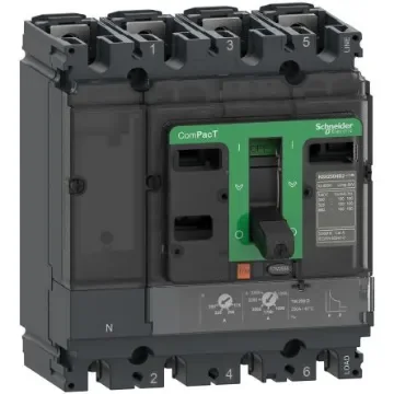 Schneider Electric, ComPacT NSX MCCB 4P 25A, Fixed Mount - C10F4TM025 product image
