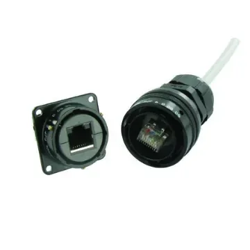 Amphenol Socapex Female Ethernet Connector, Jam Nut, Cat5e - RJF71RAN product image